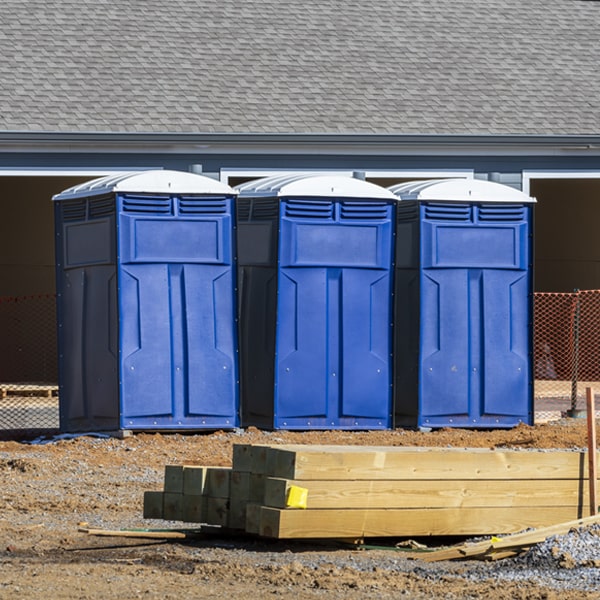 how often are the porta potties cleaned and serviced during a rental period in North Sarasota